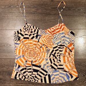❤️ DIANE VON FURSTENBERG SILK CAMI TOP, 10
